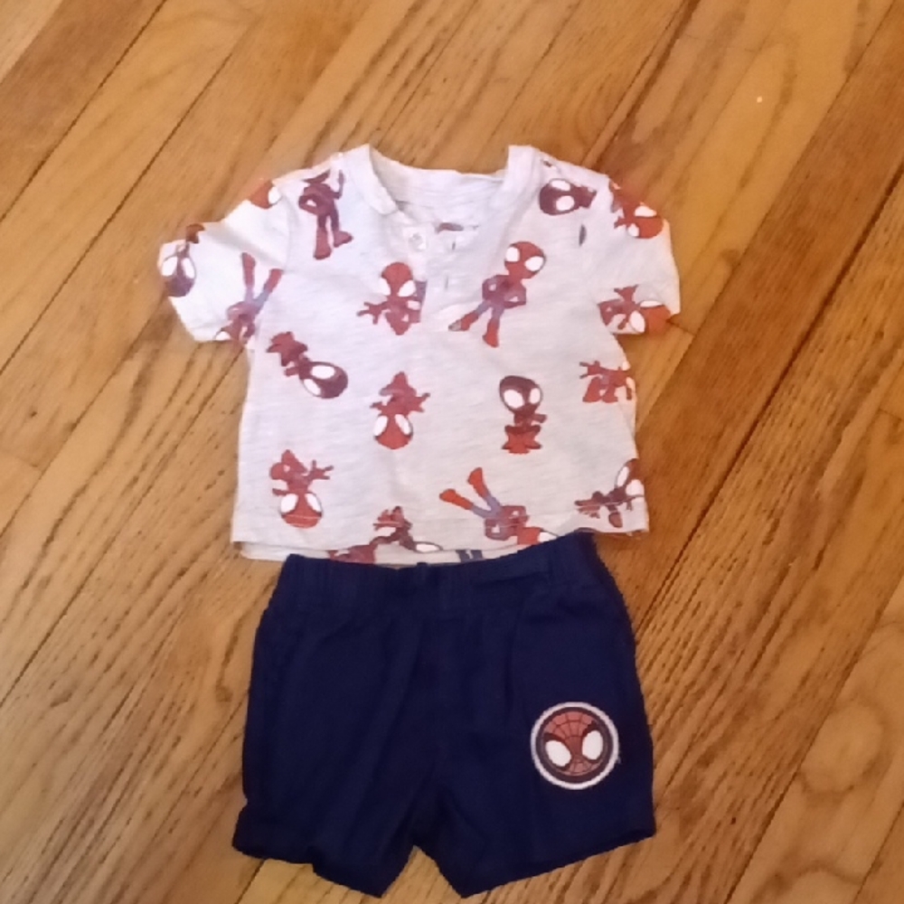 Marvel Spidey and His Amazing Friends Navy Shorts And Tee Set